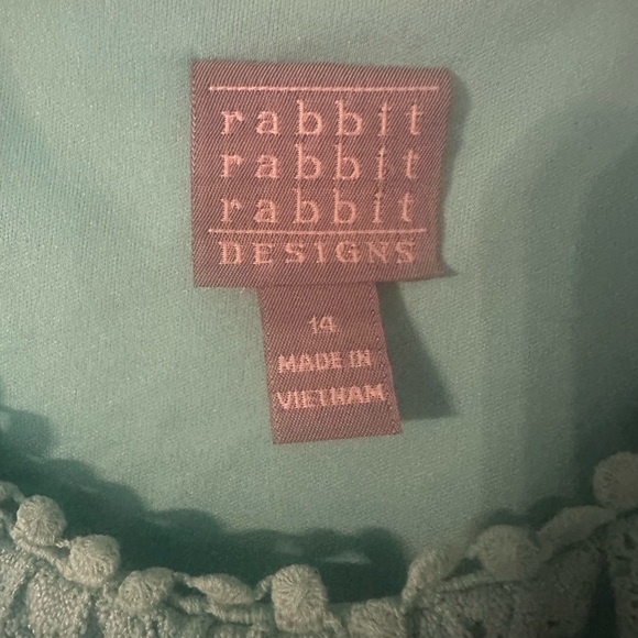 Rabbit Rabbit Rabbit Teal Lace Dress - Picture 2 of 2